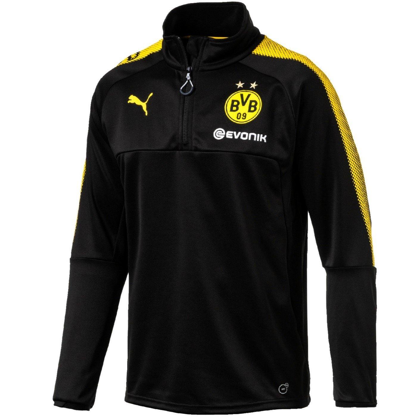 Borussia Dortmund Black Training Technical Soccer Tracksuit 2017/18 - Puma