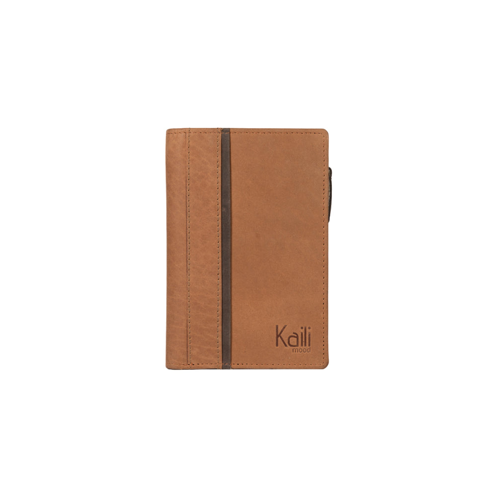 K12234UB | Women's wallet in genuine full-grain leather, Naked. Leather color. RFID protection. Size when closed: 9.5 x 14 x 3 cm. Packaging: gift box bottom/cover