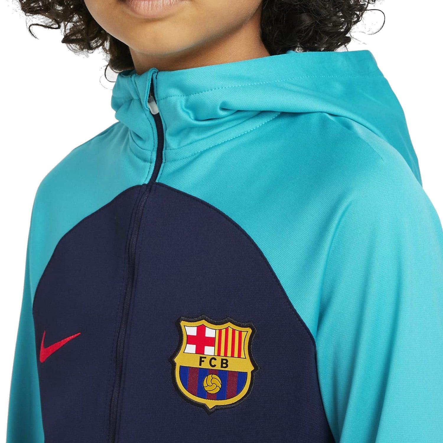 Kids - FC Barcelona hooded presentation Soccer tracksuit 2022/23 - Nike