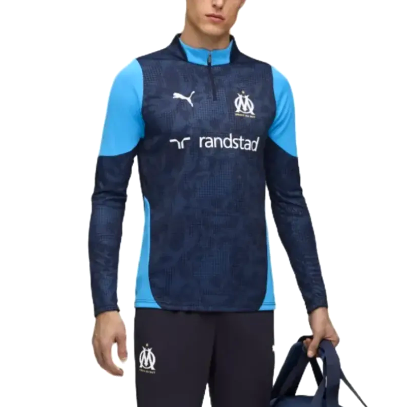 Olympique Marseille navy training technical tracksuit 2025/26 - Puma
