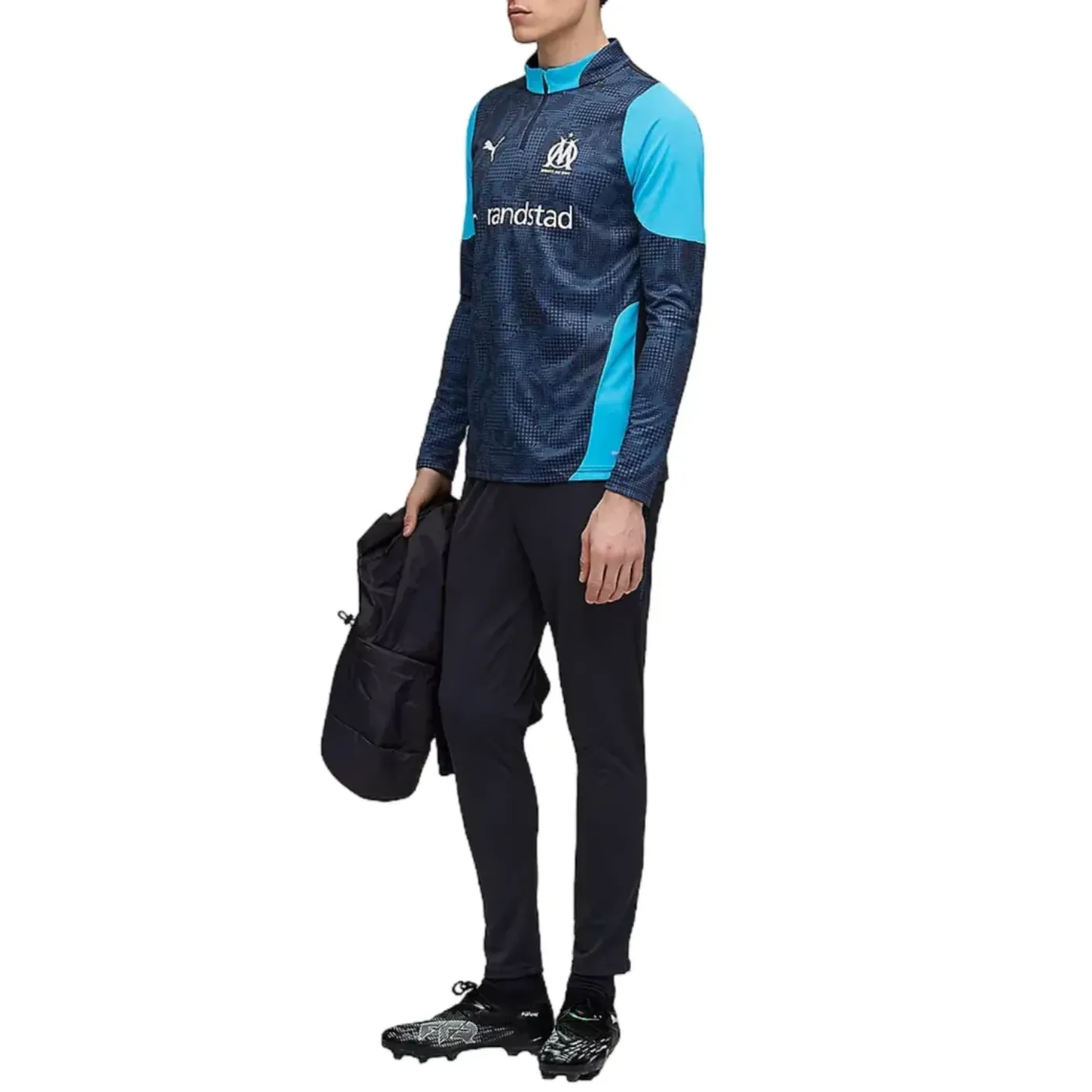 Olympique Marseille navy training technical tracksuit 2025/26 - Puma