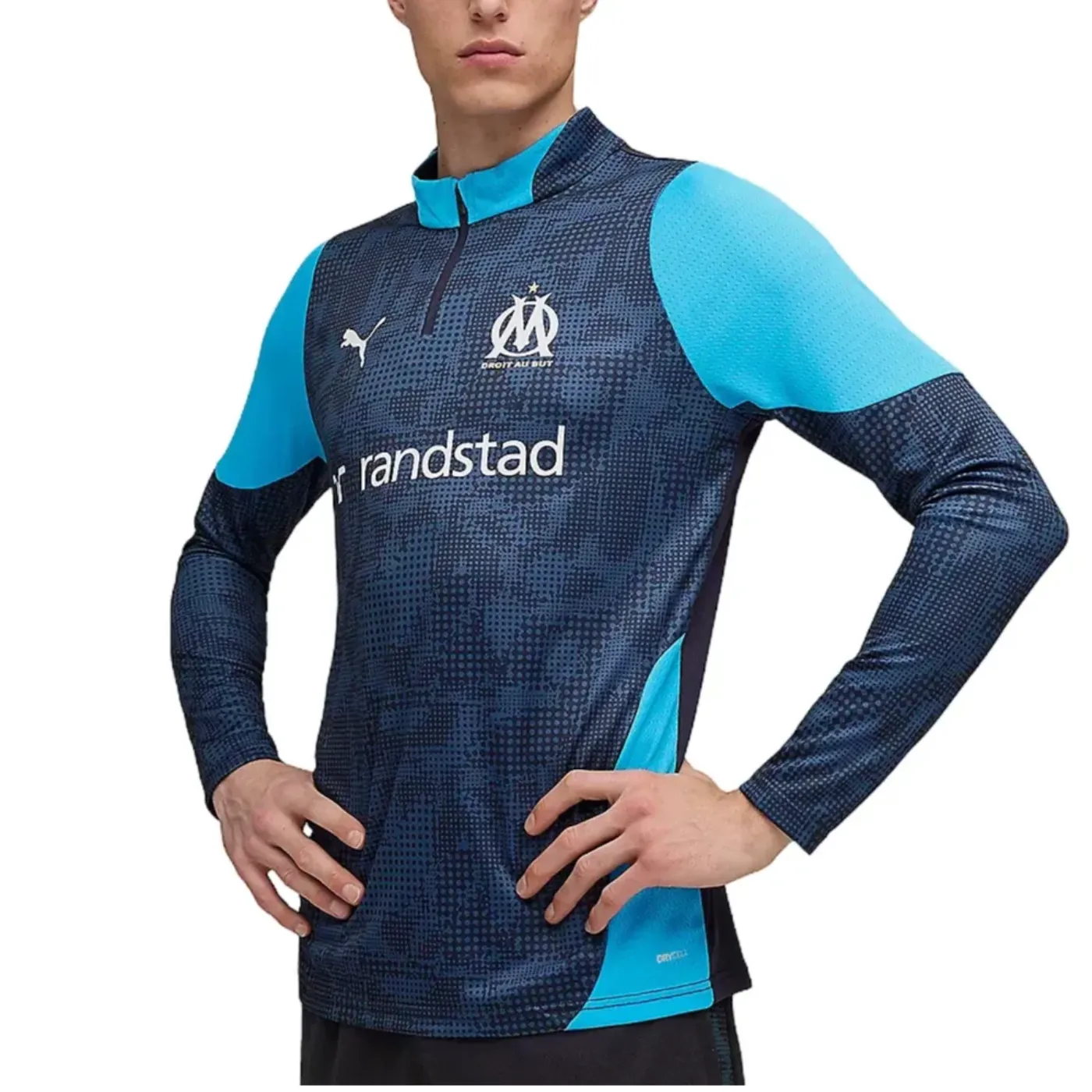 Olympique Marseille navy training technical tracksuit 2025/26 - Puma